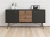Sideboard FURESO - 2 Türen & 2 Schubladen - Nussbaumfarben & Anthrazit Bild 4