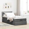 vidaXL Ottoman-Bett mit Matratze & LEDs Dunkelgrau 90x190 cm Stoff 3312354 Bild 4