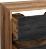Waschtischunterschrank 100 cm Keramik-Waschbecken HARLOW-56 Eiche mit Beton Dunkel, B/H/T ca. 100/71/46 cm Bild 3