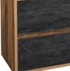 Waschtischunterschrank 100 cm Keramik-Waschbecken HARLOW-56 Eiche mit Beton Dunkel, B/H/T ca. 100/71/46 cm Bild 4