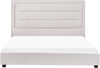 Wasserbett Stoff ROUEN 160 x 200 cm Hellbeige Bild 4