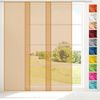 Transparenter Flächenvorhang Voile 60x245 cm wahlweise mit und ohne Technik, schlichte und stilvolle Fensterdekoration in vielen verschiedenen Farben erhältlich (beige - nude / mit Technik) Bild 4