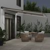 vidaXL Markise Manuell mit LEDs Anthrazit & Weiß 450x350 cm 3215813 Bild 3