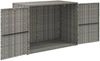 vidaXL Gartenschrank Grau 100x55,5x80 cm Poly Rattan 319869 Bild 3