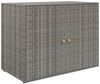 vidaXL Gartenschrank Grau 100x55,5x80 cm Poly Rattan 319869 Bild 2