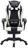 vidaXL Gaming-Stuhl mit RGB LED-Leuchten Weiß und Schwarz Kunstleder 288011 Bild 4