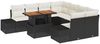 vidaXL Garten-Sofa-Set mit Speicher 9 pcs Schwarz Poly Rattan 3358679 Bild 2