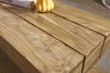 Couchtisch Massiv-Holz Akazie 120cm breit Design Wohnzimmer-Tisch dunkel-braun Landhaus-Stil Beistelltisch Bild 5