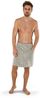 Möve Kilt Eden, ideal für Sauna & Spa, Kurzform, Walkfrottee, Knöpfe, edle Karo-Optik Bild 5