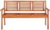 vidaXL 3-Sitzer-Gartenbank mit Auflage 150 cm Massivholz Eukalyptus 3061001 Bild 3