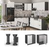 Eckunterschrank R-Line Weiß Landhaus 86 cm AP Marmor Vicco Bild 2