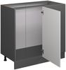 Eckunterschrank R-Line Weiß Landhaus 86 cm AP Marmor Vicco Bild 4