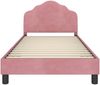 vidaXL Kinderbettgestell mit Kopfteil Rosa 90 x 190 cm Samt 42010953 Bild 5