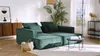 Vente-unique - PINETA Sofa Samt Grün - B 180 cm x H 67 cm x L 230 cm Bild 1