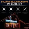 Gartenpirat LED-Lichterkette Eisregen LED-Beleuchtung Weihnachtsdeko für außen mit Timerfunktion, 4,2 m Bild 2