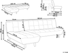 Modul Eckschlafsofa 4-Sitzer ALSTEN Stoff Grün rechtsseitig Bild 2