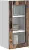 vidaXL Wandglas-Schrank PORTO 2 pcs Geräucherte Eiche 40 x 31 x 80 cm 885346 Bild 3