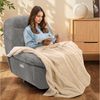 FLEXISPOT Sessel Schaukelsessel gemütlicher TV-Sessel, Relaxsessel (Schlafsessel mit USB, Drehsessel mit Rocking, Ruhesessel für Senioren & Stillenden), Versteckter Stauraum, 105° - 145° verstellbar, 159 KG belastbar Bild 2
