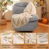 FLEXISPOT Sessel Schaukelsessel gemütlicher TV-Sessel, Relaxsessel (Schlafsessel mit USB, Drehsessel mit Rocking, Ruhesessel für Senioren & Stillenden), Versteckter Stauraum, 105° - 145° verstellbar, 159 KG belastbar Bild 3