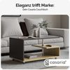 CASARIA® Couchtisch Orlando 95x55x50cm Holz Grau Wohnzimmertisch Bild 2