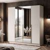 Lookway Kleiderschrank AUREL 4D KASCHMIR Drehtürenschrank mit Spiegel Bild 2