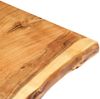 vidaXL Tischplatte Massivholz Akazie 118x(50-60)x2,5 cm 286333 Bild 3