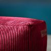 Green Bean® Indoor Sitzhocker Pouf 70x33x28cm EPS-Perlen Füllung & Cordstoff Kuschelig Weich Waschbar - Drinnen Bodenkissen Liegekissen Sitzkissen Sitzhocker Relax-Sessel Kinder Erwachsene Stoff Rot Bild 4