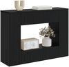 vidaXL Konsolentisch Gestreift Schwarz 101 x 29 x 74 cm Holzwerkstoff 899878 Bild 3