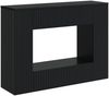 vidaXL Konsolentisch Gestreift Schwarz 101 x 29 x 74 cm Holzwerkstoff 899878 Bild 2