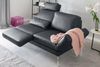 KAWOLA Sofa HURRICANE 2-Sitzer Leder schwarz 87 x 141 x 170 cm Bild 4