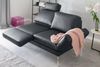KAWOLA Sofa HURRICANE 2-Sitzer Leder schwarz 87 x 141 x 170 cm Bild 5
