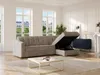 Vente-unique - DARIELO Sofa Stoff Schokoladenbraun - B 223 cm152 cm x H 90 cm x L 275 cm Bild 2