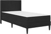 vidaXL Bettgestell mit Matratze mit Kopfteil Schwarz 90 x 200 cm Samt 3414841 Bild 3