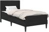 vidaXL Bettgestell mit Matratze mit Kopfteil Schwarz 90 x 200 cm Samt 3414841 Bild 2