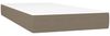 vidaXL Boxspringbett mit Matratze Taupe 120x190 cm Stoff 3269955 Bild 5