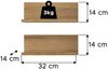 Aqua Wandregal Set in Evoke Oak Nachbildung Bild 4