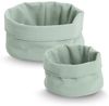 ZELLER 14531 Aufbewahrungskorb Ø 20 cm in MINT Waffelpiqué, Polyester / Korb Bild 4
