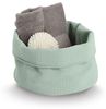 ZELLER 14531 Aufbewahrungskorb Ø 20 cm in MINT Waffelpiqué, Polyester / Korb Bild 2