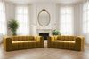 Sofa Designersofa SOLVIE 4-Sitzer in Stoff Tiffani Honiggelb Bild 3