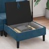 vidaXL Sofa-Hocker mit Stauraum Blau Samt 42027141 Bild 3