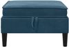 vidaXL Sofa-Hocker mit Stauraum Blau Samt 42027141 Bild 4