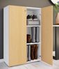 VCM Schuhschrank Lona 919205 Weiß / Buche H. 110 x B. 70 x T. 39 cm Bild 3