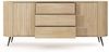 MOEBLO Kommode NOLI 196 2d3s (Gerillte Fronten, strukturierte Oberfläche, 3D-Optik, Design-Fronten, Eiche Cremona, Sideboard Wohnzimmer Kommode Schlafzimmer Komodenschrank Highboard), (BxHxT): 196 cm x 81,8 cm x 40,2 cm Bild 4