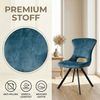 Jiexi Esszimmerstuhl Premium Flanell Esszimmerstuhl, Modernes Design Polsterstuhl Bild 4