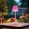 2er Set LED Tischlampe, pink, Akku, Touchdimmer, Flaschenaufsatz Bild 4