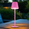 2er Set LED Tischlampe, pink, Akku, Touchdimmer, Flaschenaufsatz Bild 5