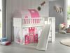 Vipack 'Scotty' Spielbett inkl. Lattenrost, Rutsche, Textilset und Leiter in Kiefer Weiß Bild 2