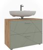 Waschbeckenunterschrank Irma Salbeigrün 80 x 58.6 cm mit Schubladen Vicco Bild 5