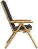 vidaXL Gartenstühle 4 Stk. Verstellbar Klappbar mit Kissen Bambus 3208929 Bild 5