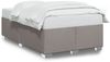 vidaXL Bettgestell ohne Matratze Taupe 120x200 cm Stoff 3284468 Bild 2